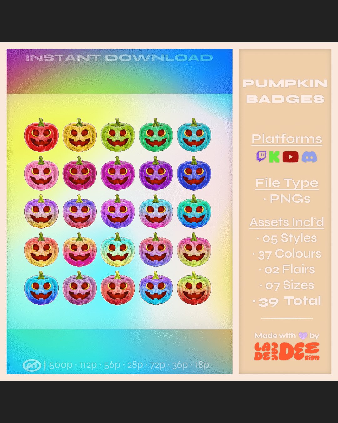 Pumpkins Badges product image (3)
