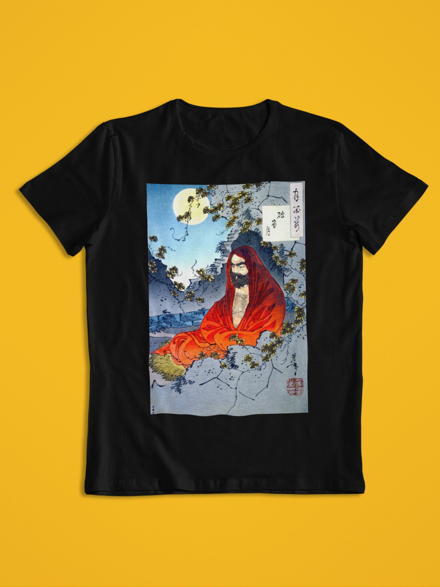 The Moon Through a Crumbling Window Yoshitoshi Japanese Ukiyo-e Unisex T-Shirt product image (1)