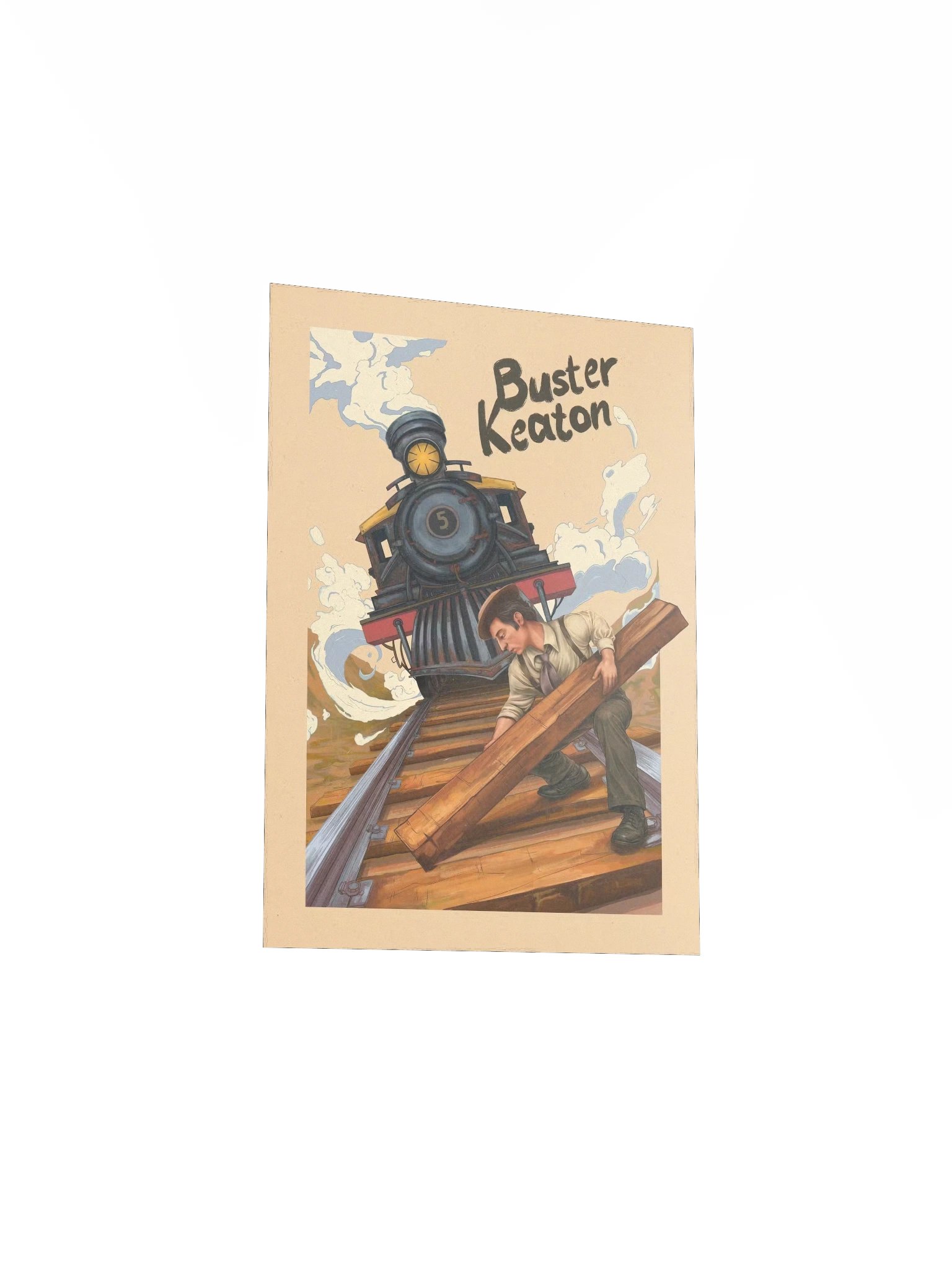 Buster Keaton & The Train (Unframed Poster) product image (5)