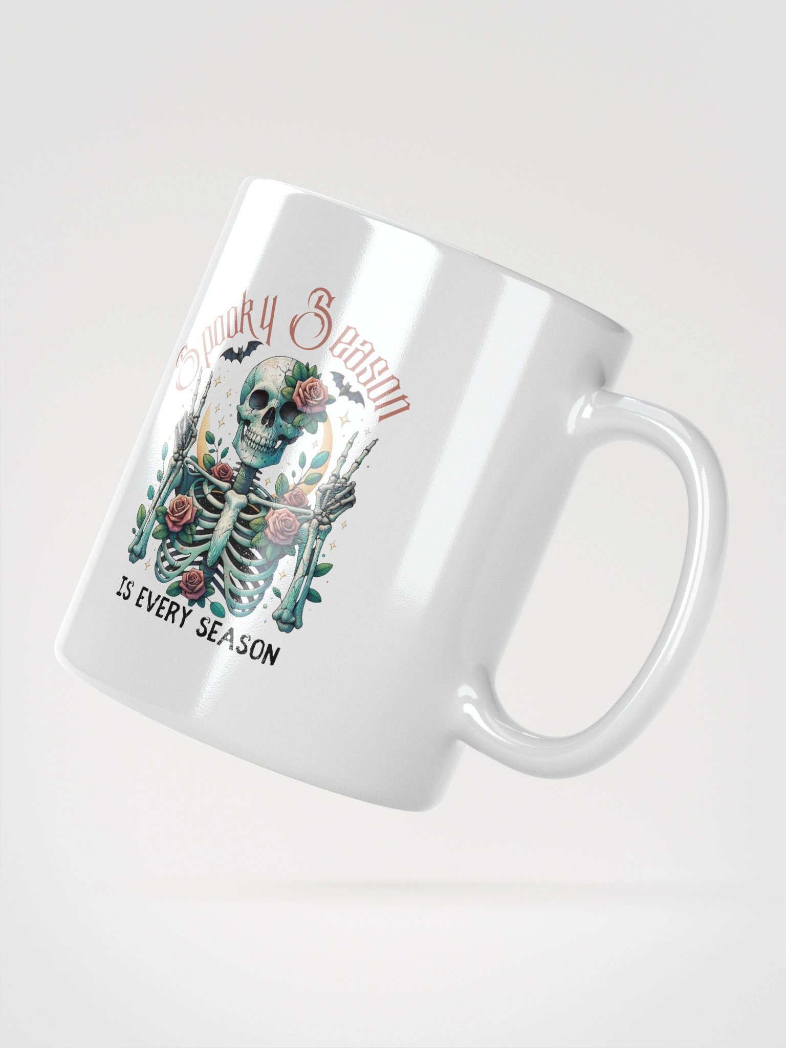 Skeleton Spooky Every Season Glossy Mug product image (5)