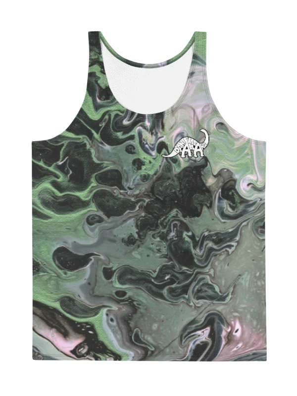 Metallic Green Fluid Acrylic Tank Top product image (3)