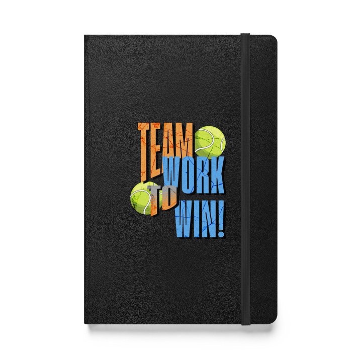 Team Work to Win Tennis Hardcover Journal product image (1)