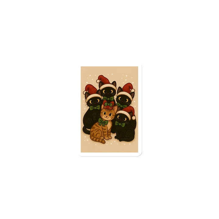 Cat brigade winter 2 Die-Cut Magnets product image (1)