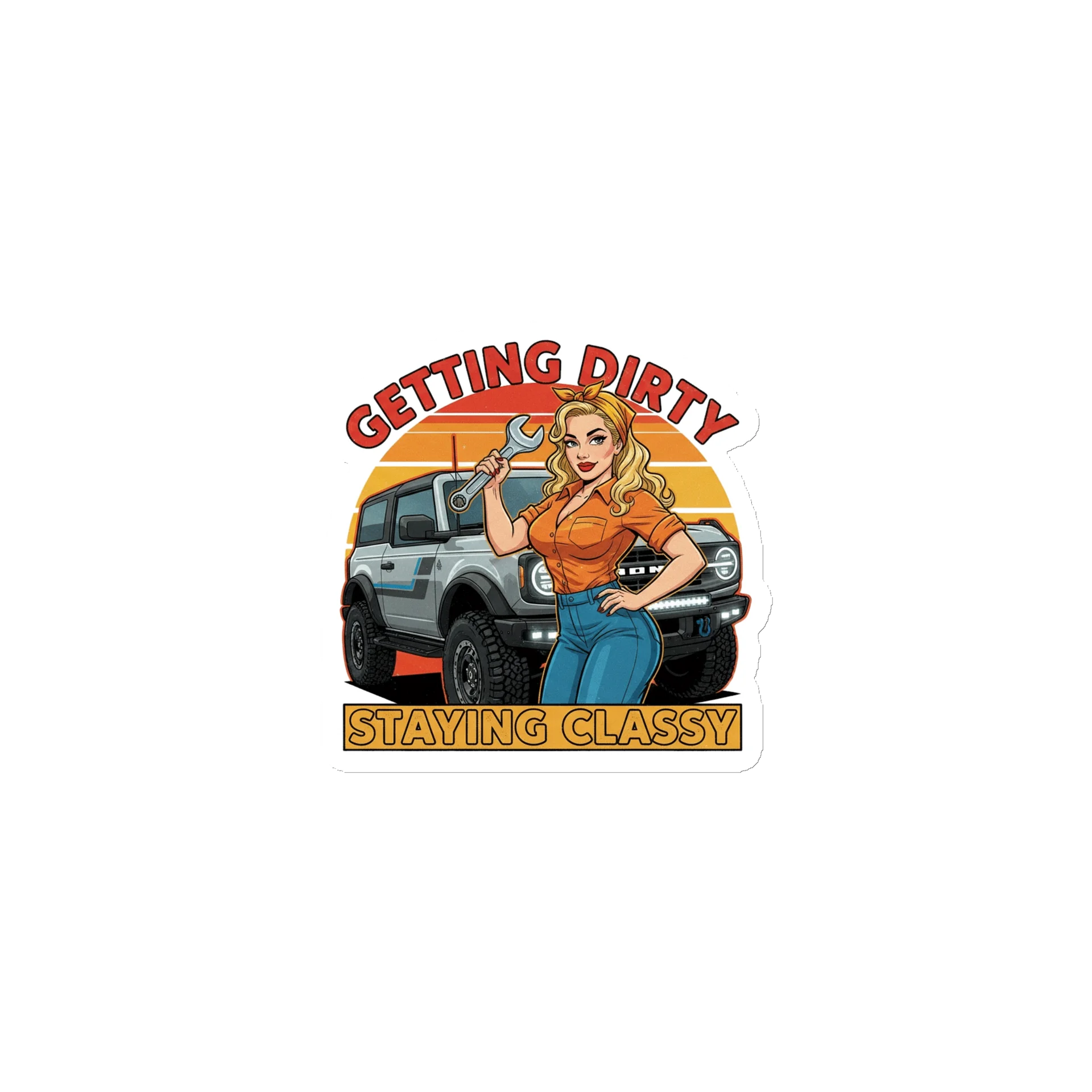 Getting Dirty Staying Classy Magnet product image (1)