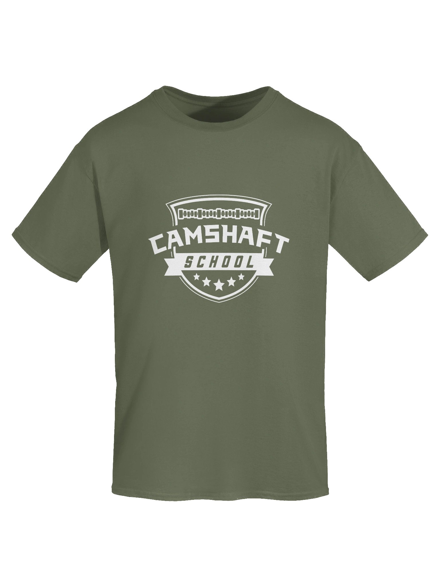 T-shirt - White on Military Green product image (7)
