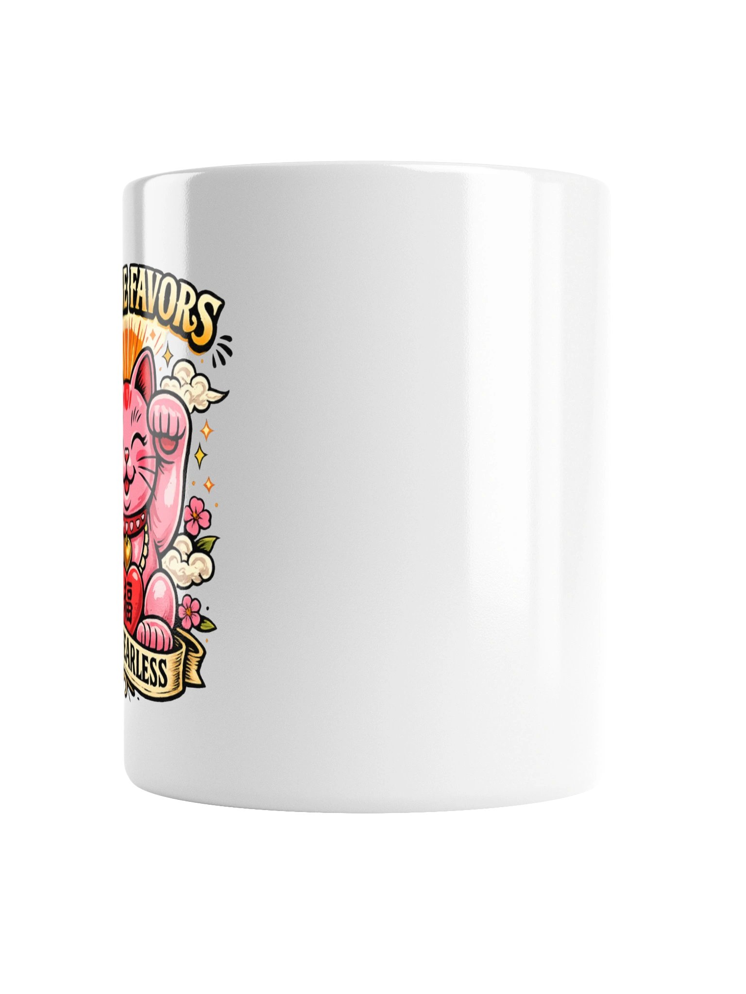 Fortune Favors the Fearless Lucky Cat Mug product image (4)