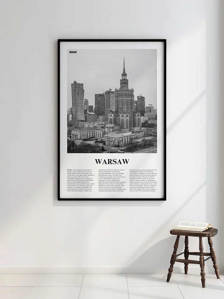 Warsaw 01 Newspaper Poster | Framed product image (2)