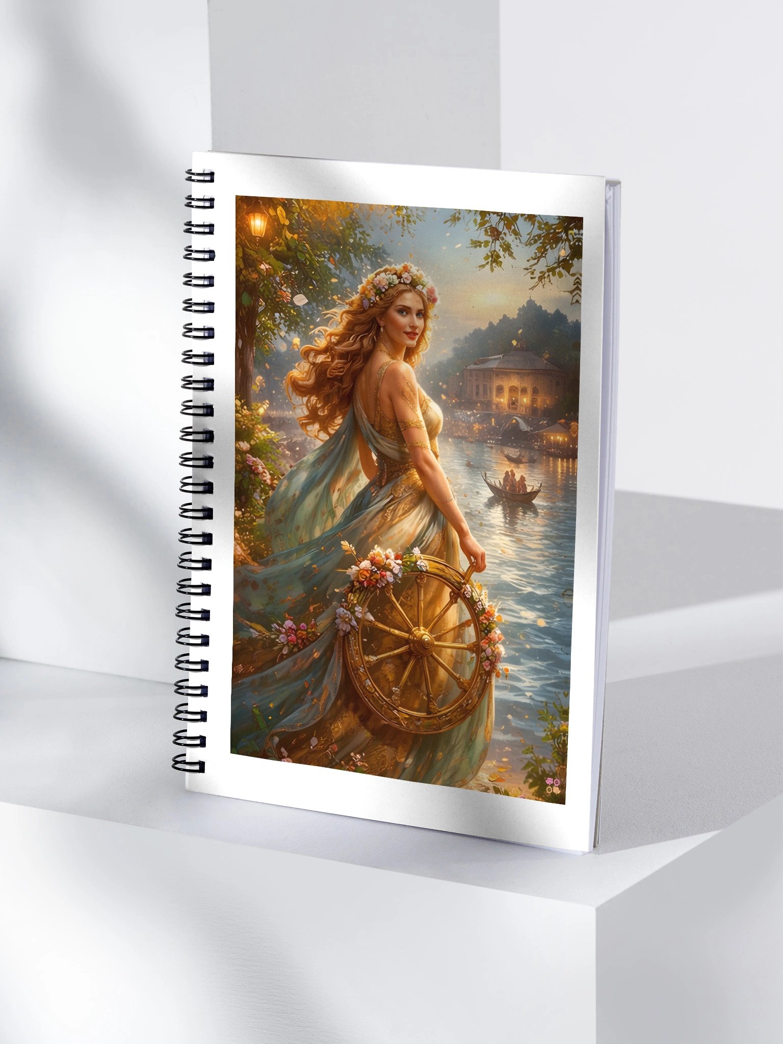 Goddess Fors Fortuna, River Celebration Spiral Notebook product image (4)