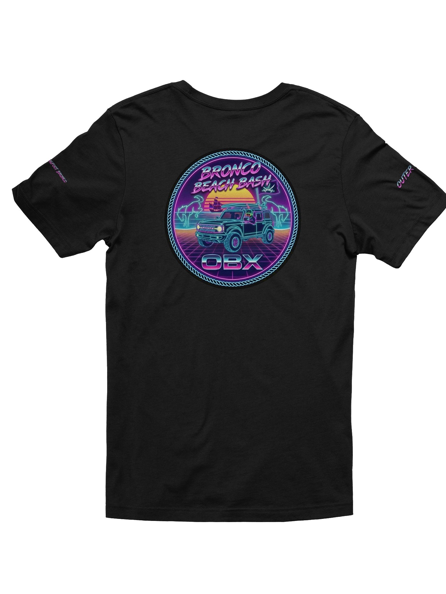 2026 Bronco Beach Bash OBX X Destination Bigfoot Bronco Collab | Bella + Canvas Supersoft T-Shirt (Multiple Colors Available) product image (4)