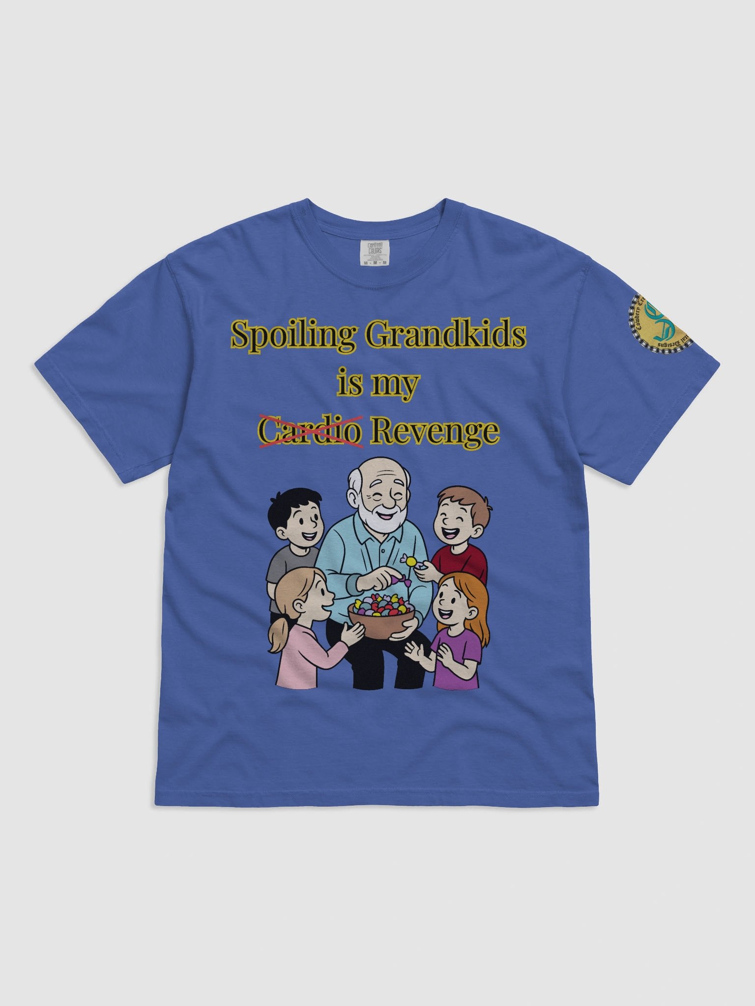 Spoiling Grandkids is my Cardio (Male) Comfort Colors Garment-Dyed Heavyweight T-Shirt Colors (2) product image (1)