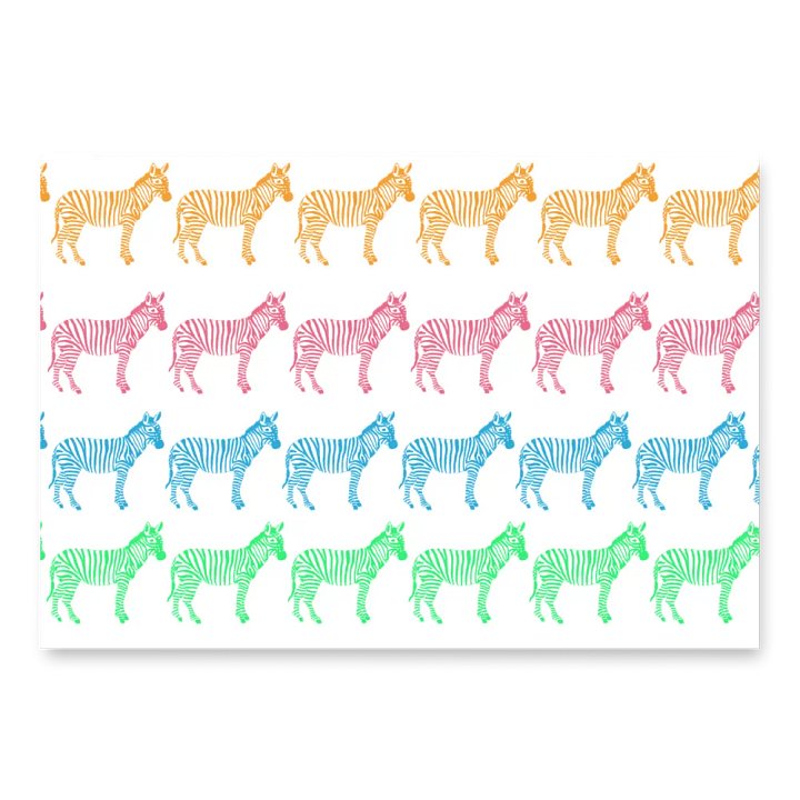 Happy Zebra Wrapping Paper product image (1)