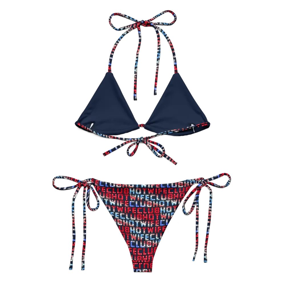 HotWifeClub Hot Wife Club red white and blue bikini product image (5)