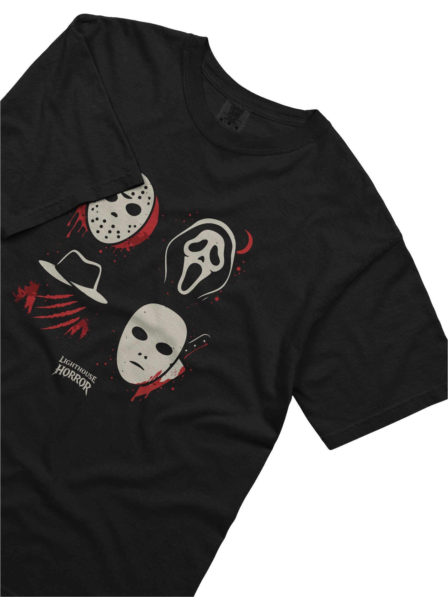 The Horror Multi-Mask Black T-Shirt product image (3)