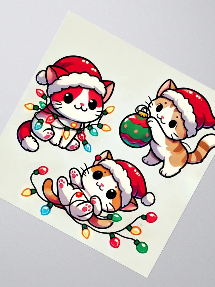 Festive Feline Friends Sticker - Merry Catmas Collection product image (4)