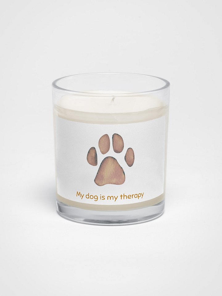"My dog is my therapy" candle product image (1)