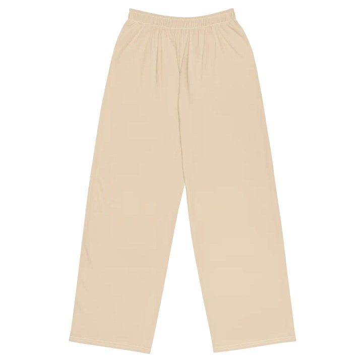 Beige Bliss Unisex Wide-Leg Pants product image (1)