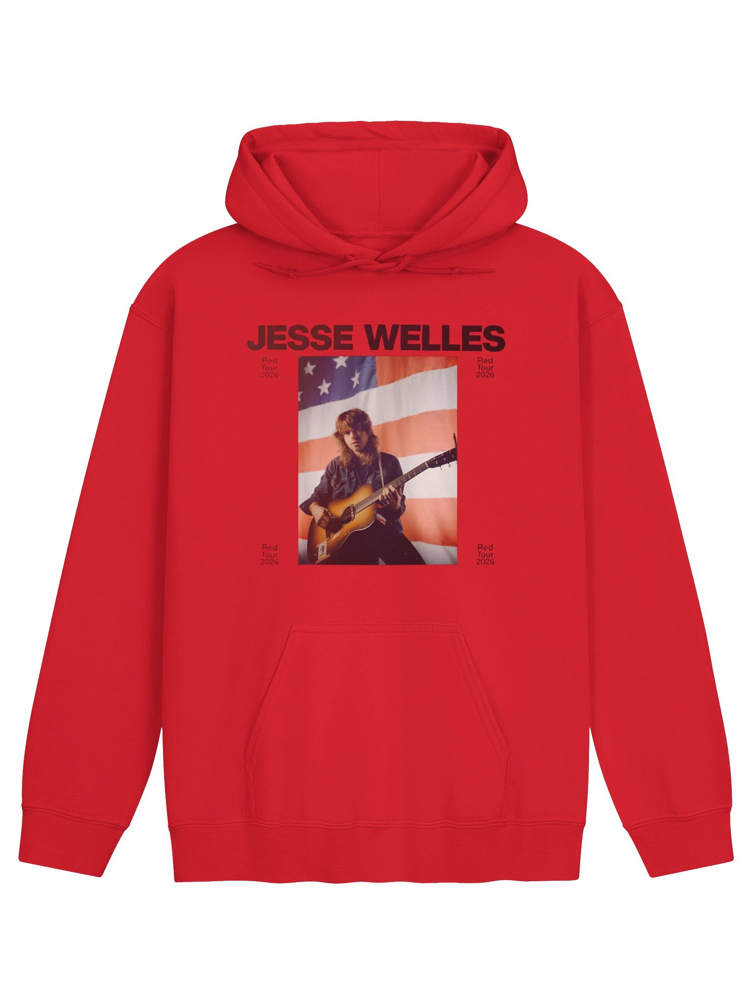 Jesse Welles Red Tour 2026 North America City Merch Hoodie product image (10)