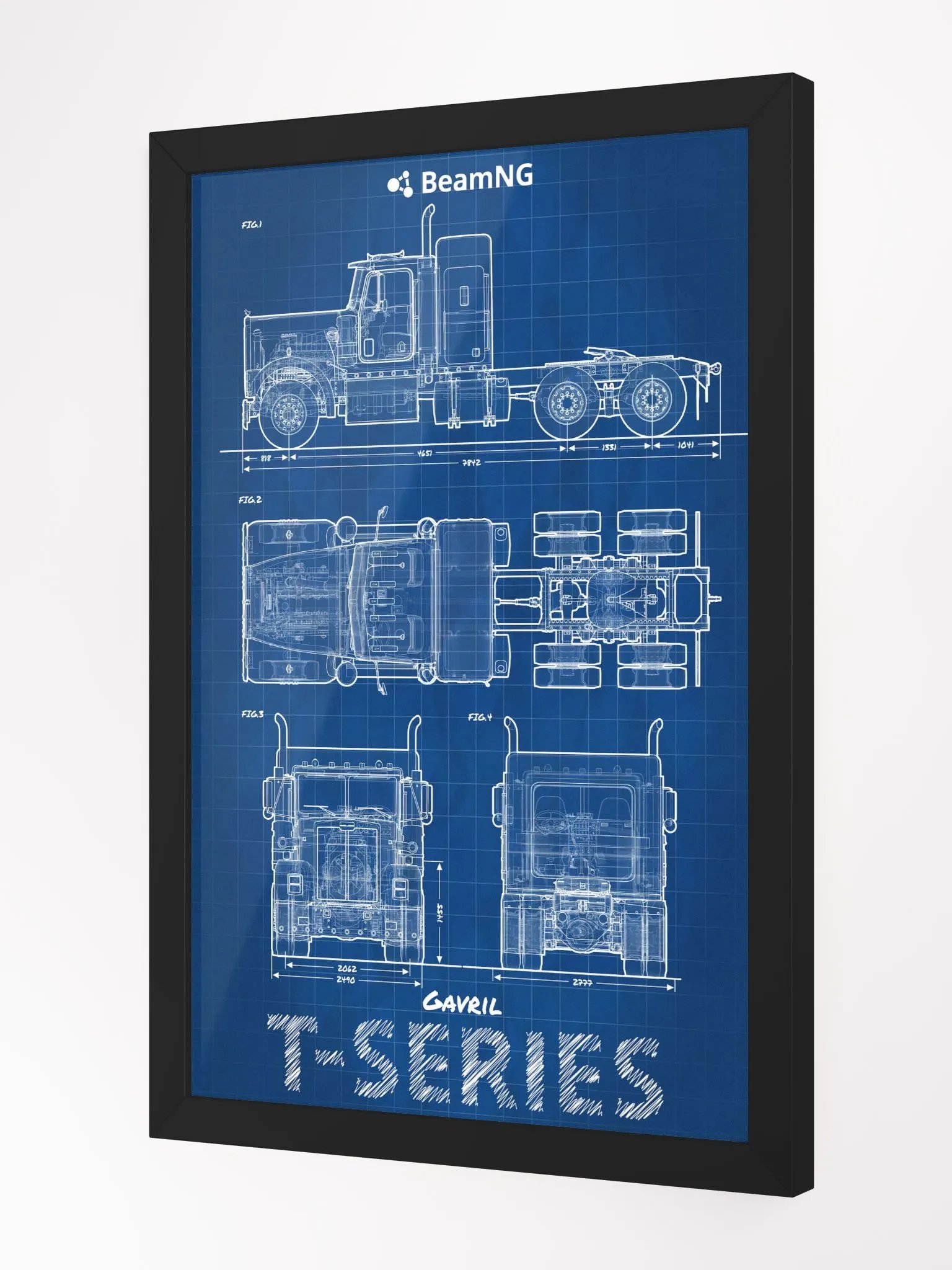 Framed Poster: Gavril T-Series Blueprint product image (3)