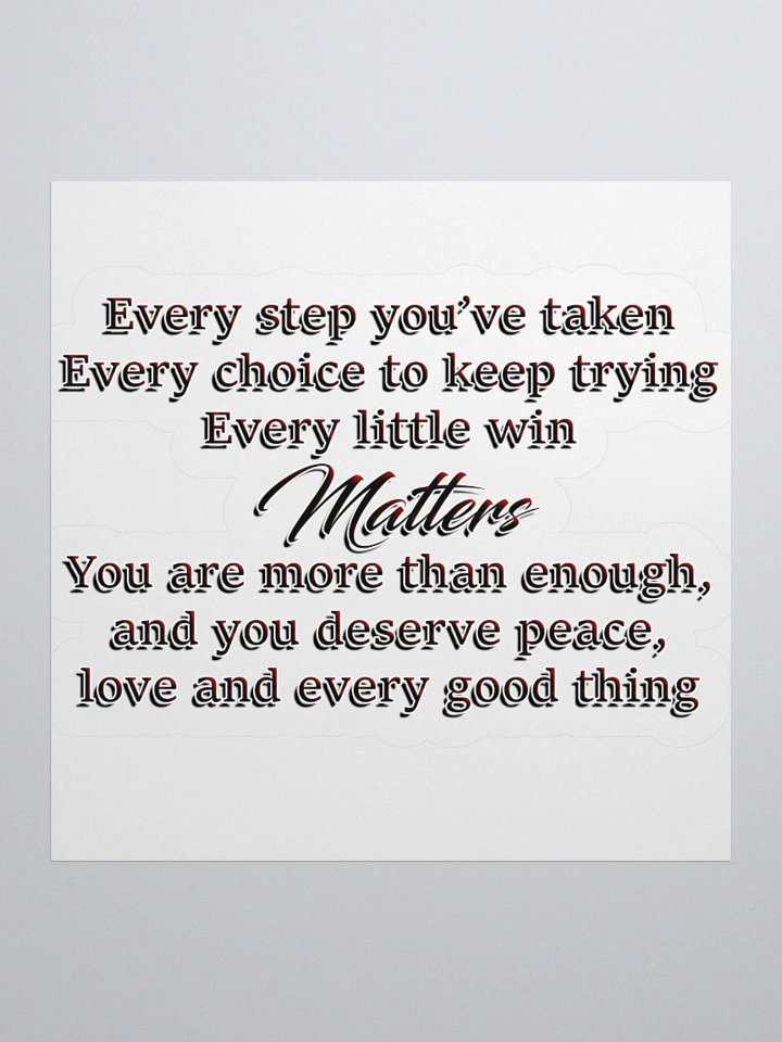 Positivity - Every Step Sticker product image (2)
