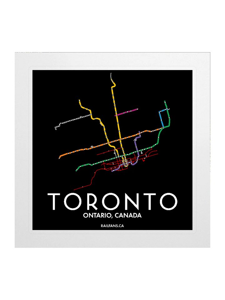 The Rail Fans Canada Transit Sticker - Toronto product image (1)