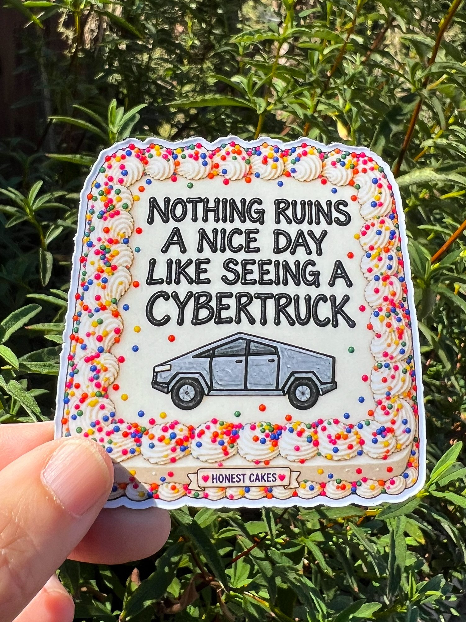 FRIDGE MAGNET: Nothing Ruins A Nice Day Like Seeing A Cybertruck - FREE SHIPPING product image (2)