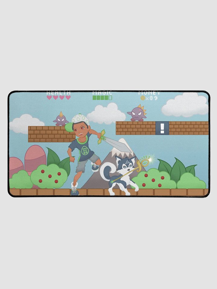 Broshi and Bowshi Adventure Deskmat 15.5x31.5 Inches product image (1)