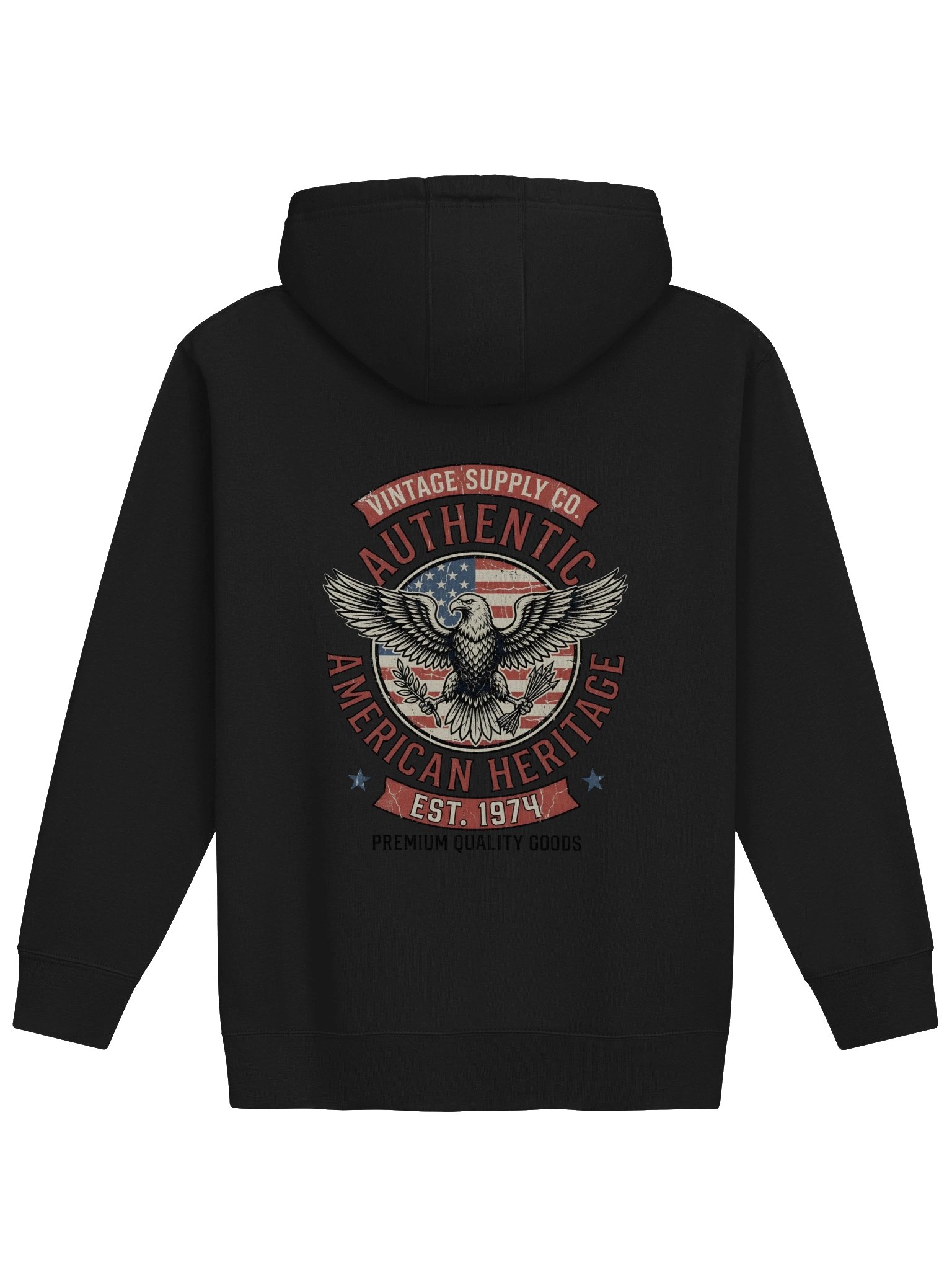 Vintage American Eagle Graphic Hoodie - Retro Heritage Oversized Sweatshirt product image (1)