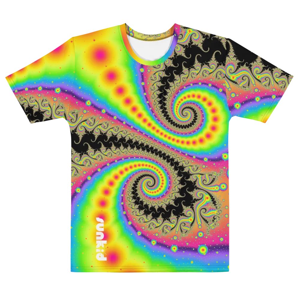 Fractal men's T-shirt - Pink Lemonade and Candy Twists product image (5)