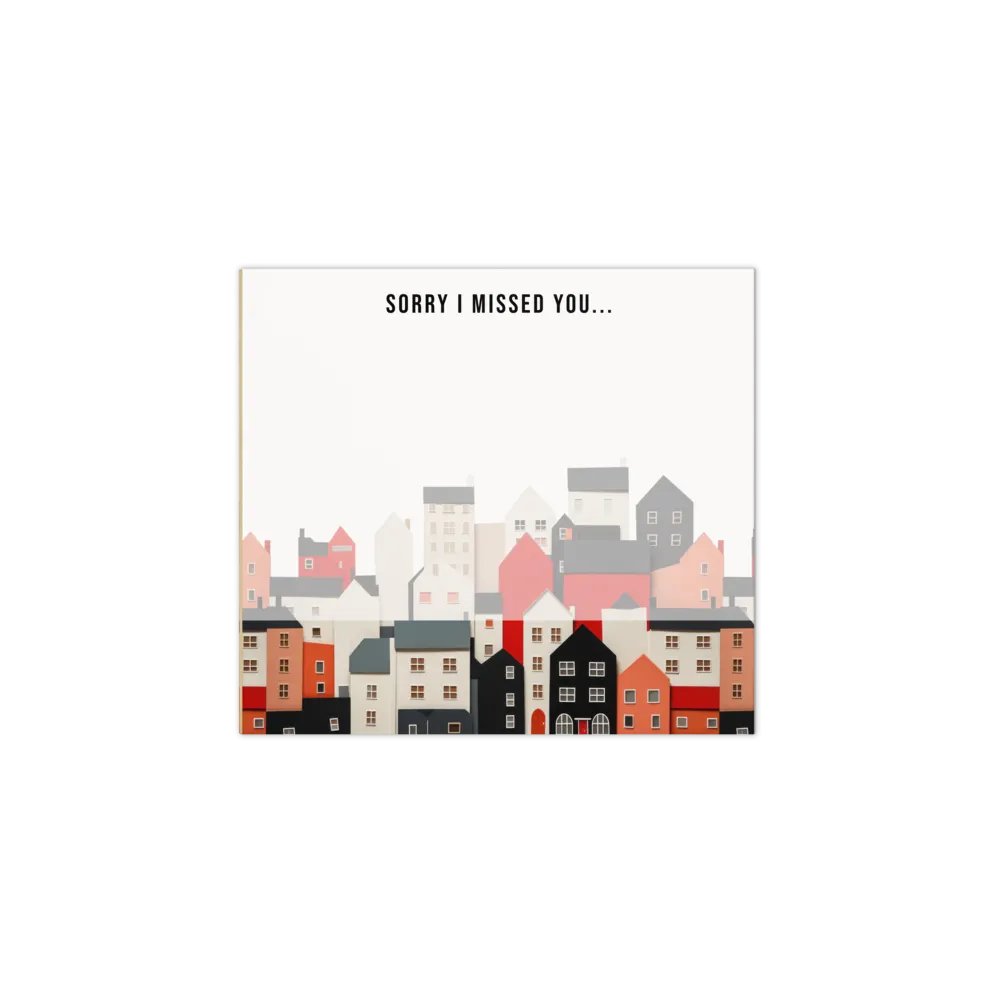 'Sorry I Missed You' Townhomes Notepad product image (1)