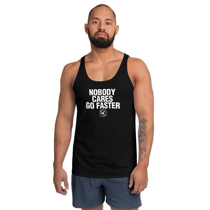 Nobody Cares Go Faster Polyester Tanktop product image (1)