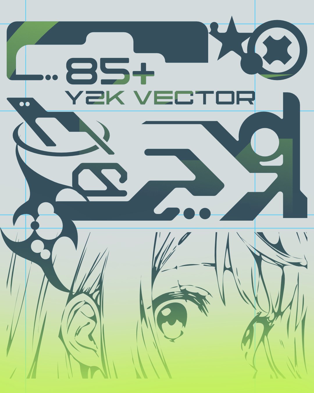 FREE 85+ Y2K VECTORS product image (1)