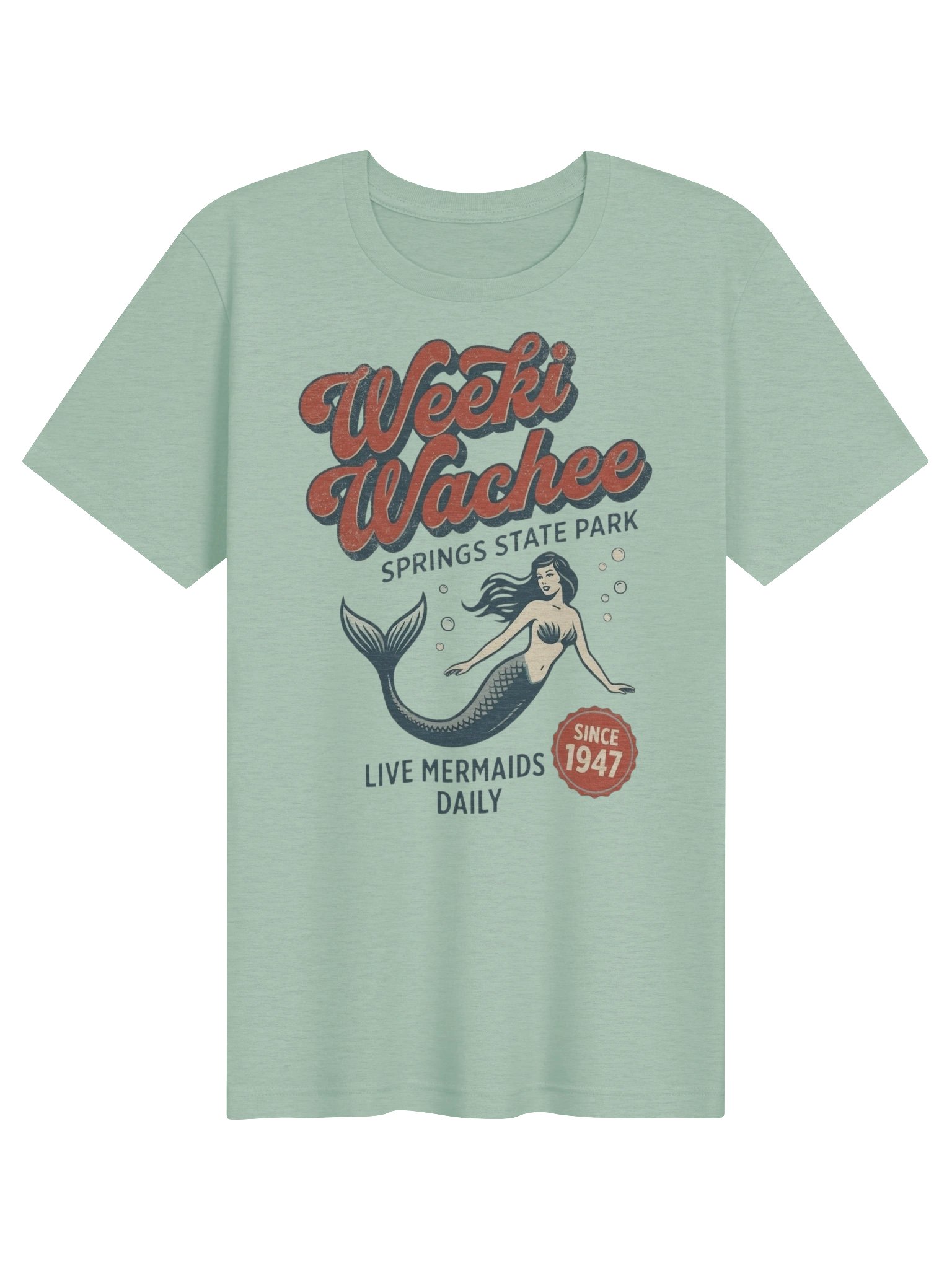 Weeki Wachee Retro Mermaid Tee product image (1)