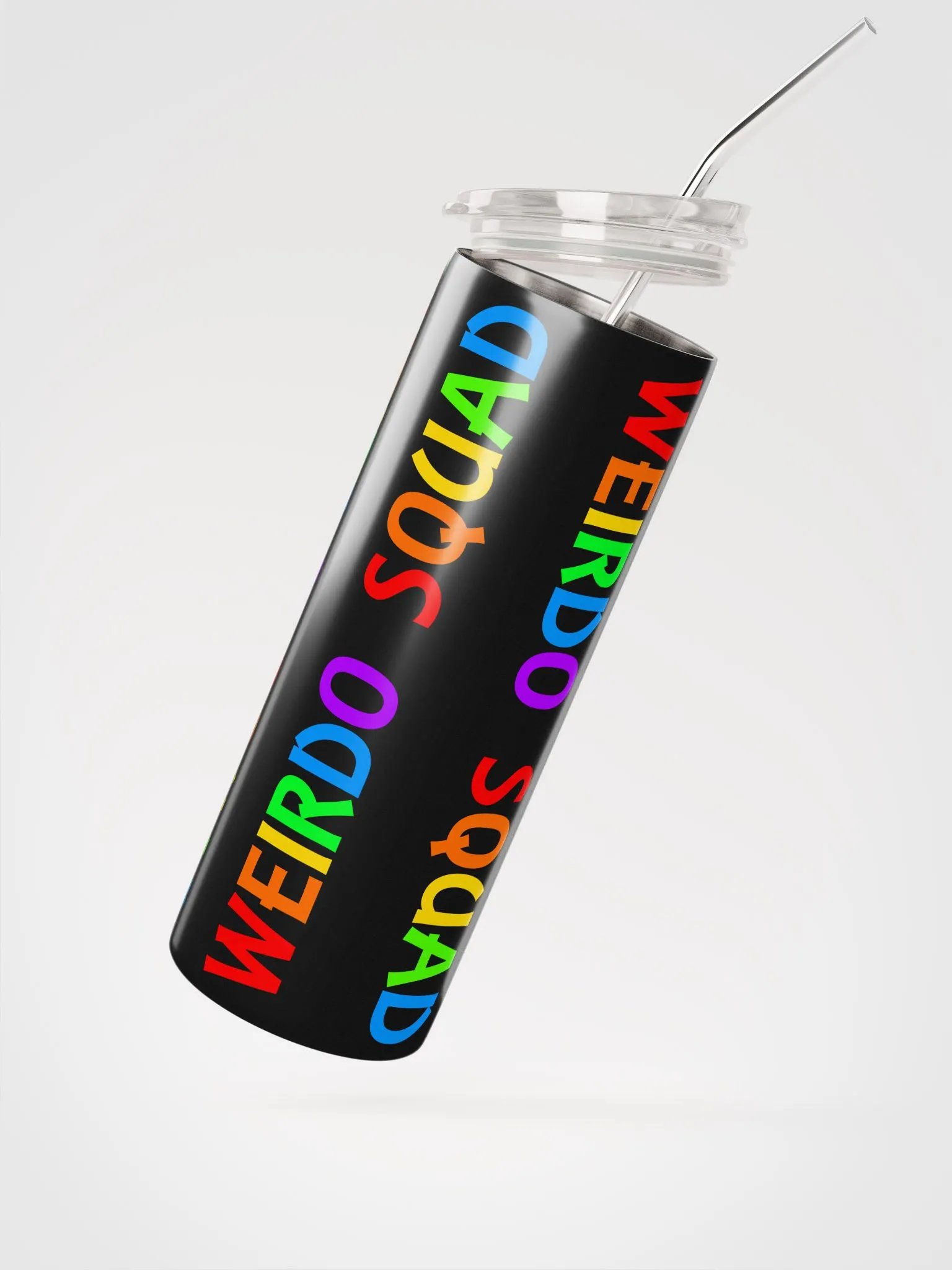 Weirdo Squad Rainbow - Stainless Steel Tumbler w/ Straw product image (3)
