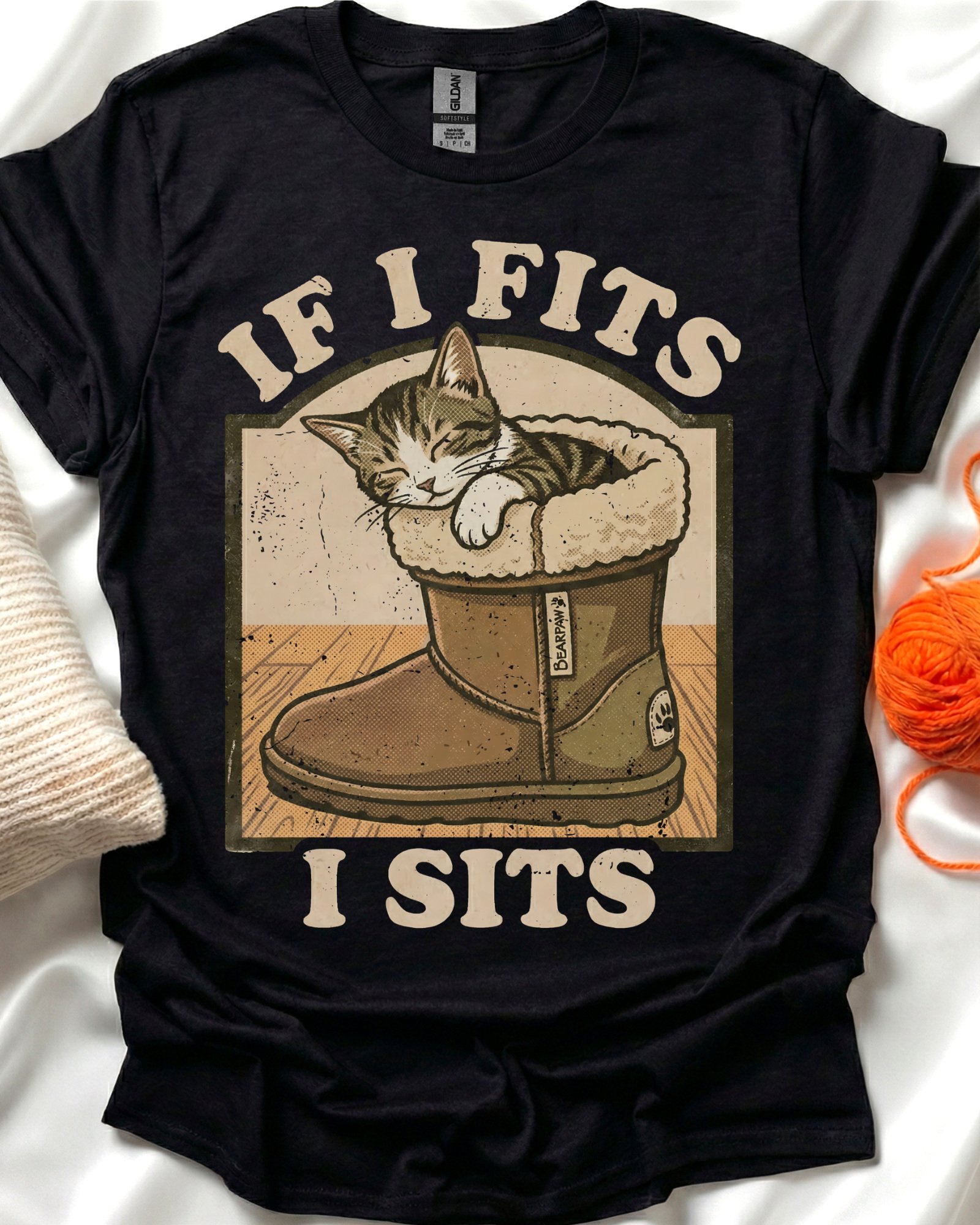 Cat Into Boot Vintage T-Shirt product image (1)