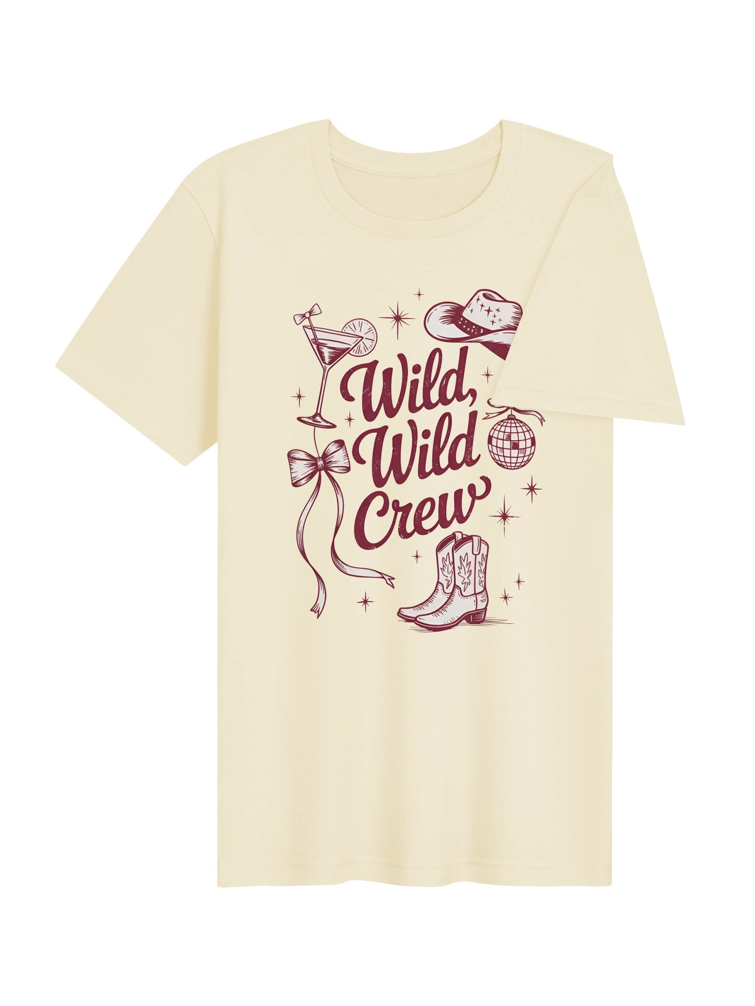 Wild, Wild Crew T-Shirt | Western Girls Trip & Cowgirl Party Tee product image (4)