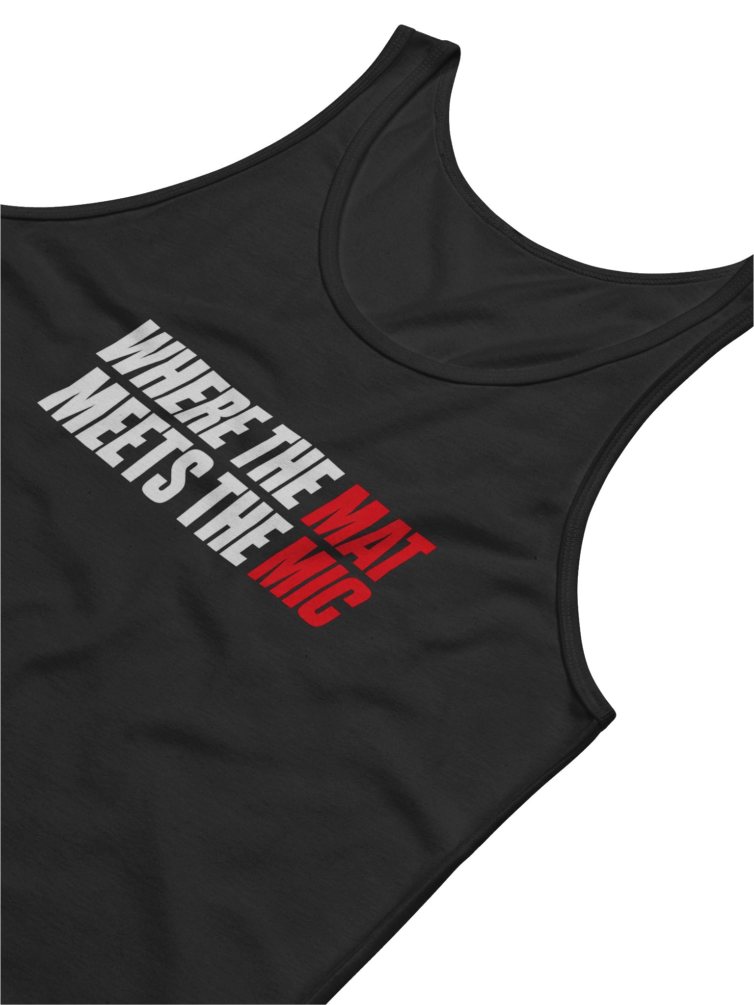 Where the Mat Meets the Mic Tank — Black product image (3)