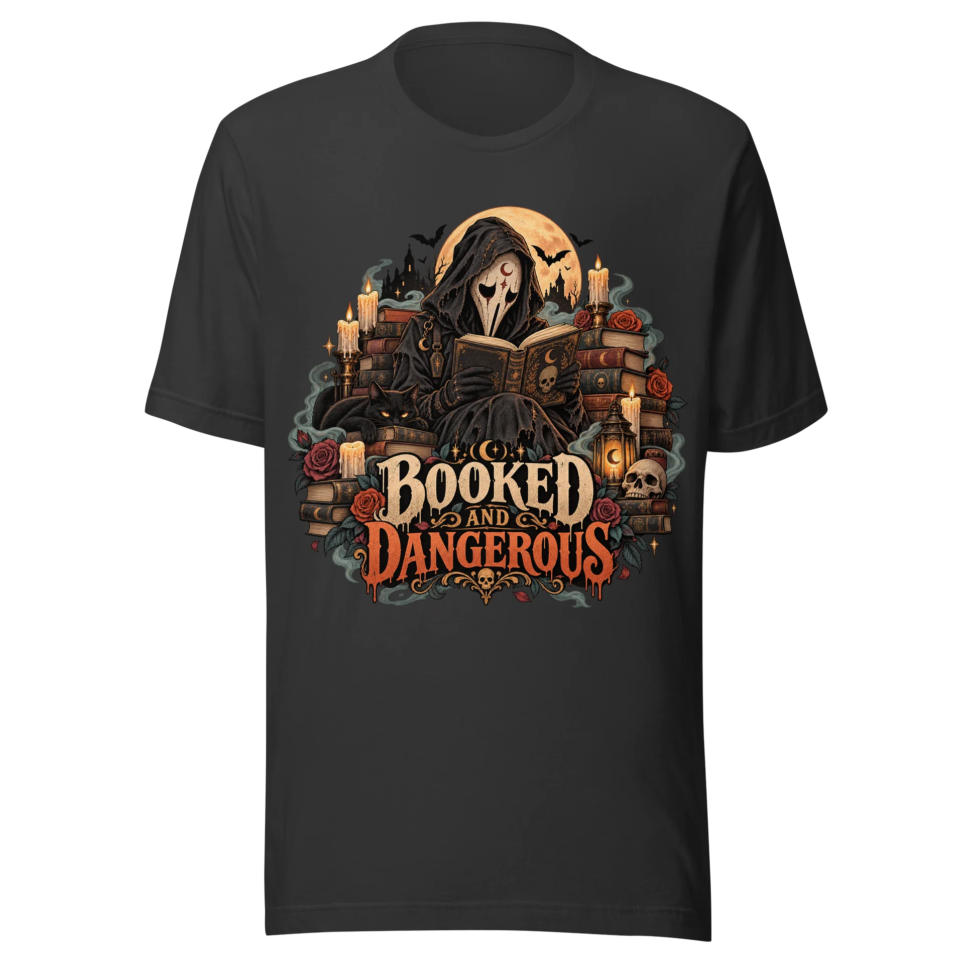 Booked and Dangerous Gothic Tee product image (1)