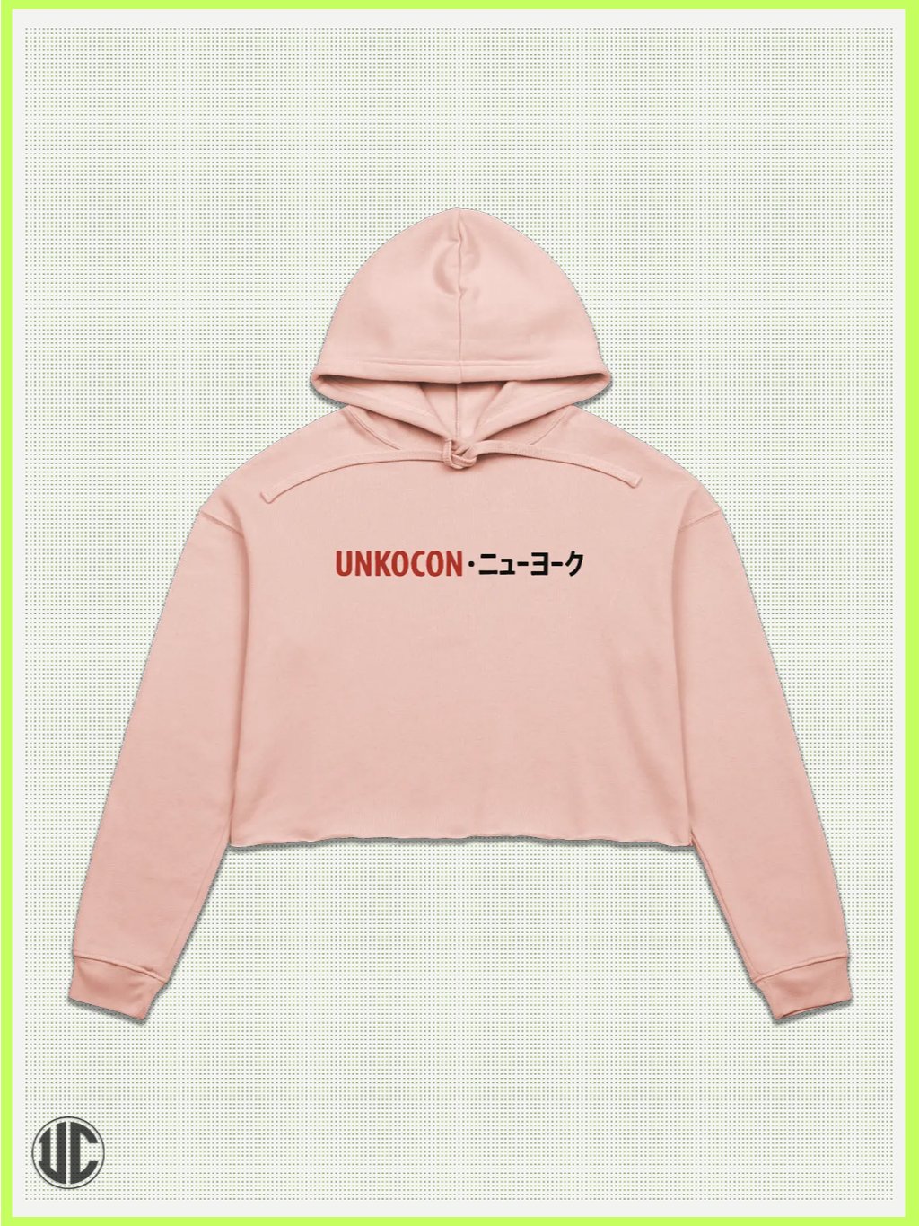 UnkoCon – Rockaway Beach NY Skater Crop Hoodie product image (1)