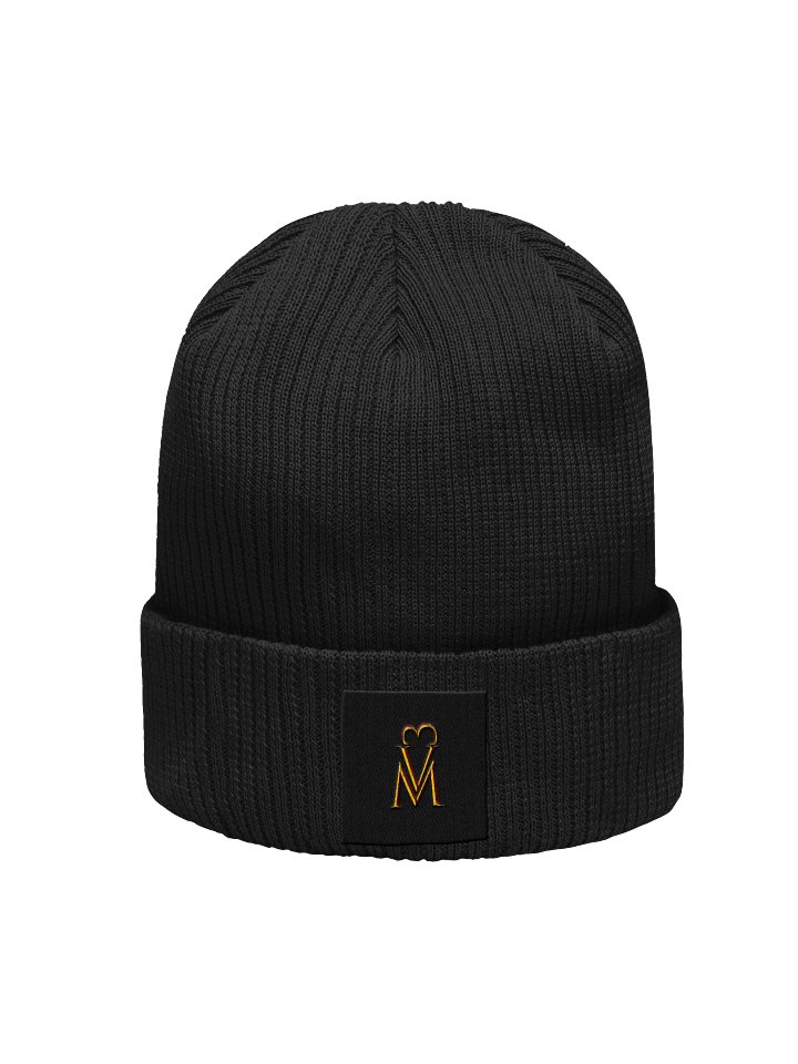 Organic Ribbed Beanie W/ Vinc3ntius Music logo. product image (1)
