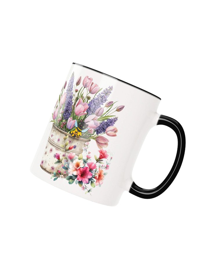 Floral Cat Accent Mug product image (11)