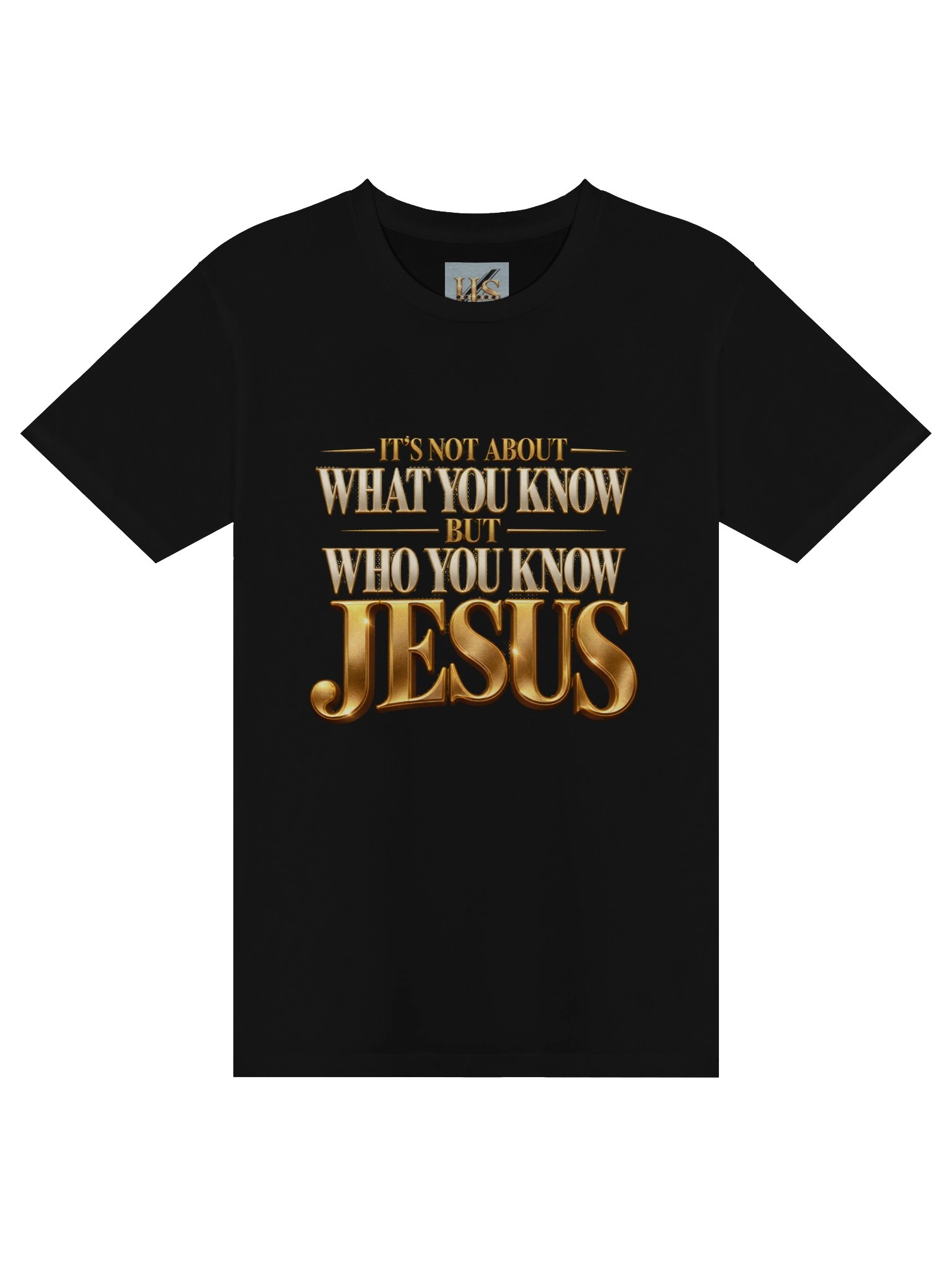 Who You Know: JESUS Black & Gold Men’s Edition T-Shirt product image (1)