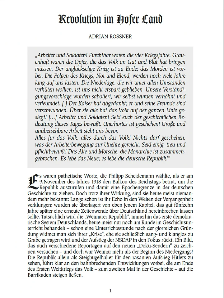 Revolution im Hofer Land product image (1)