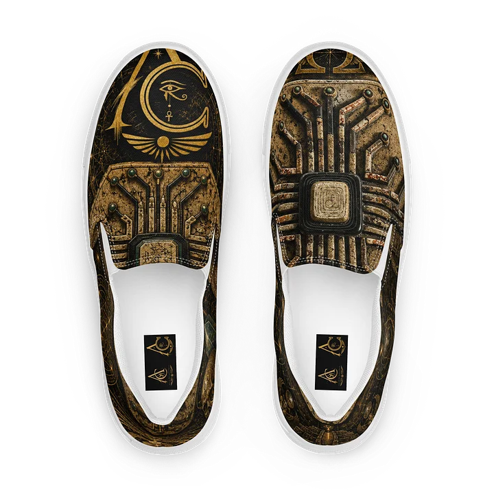 Womans Slip On Alpha and Omega Chiipped Shoe product image (1)