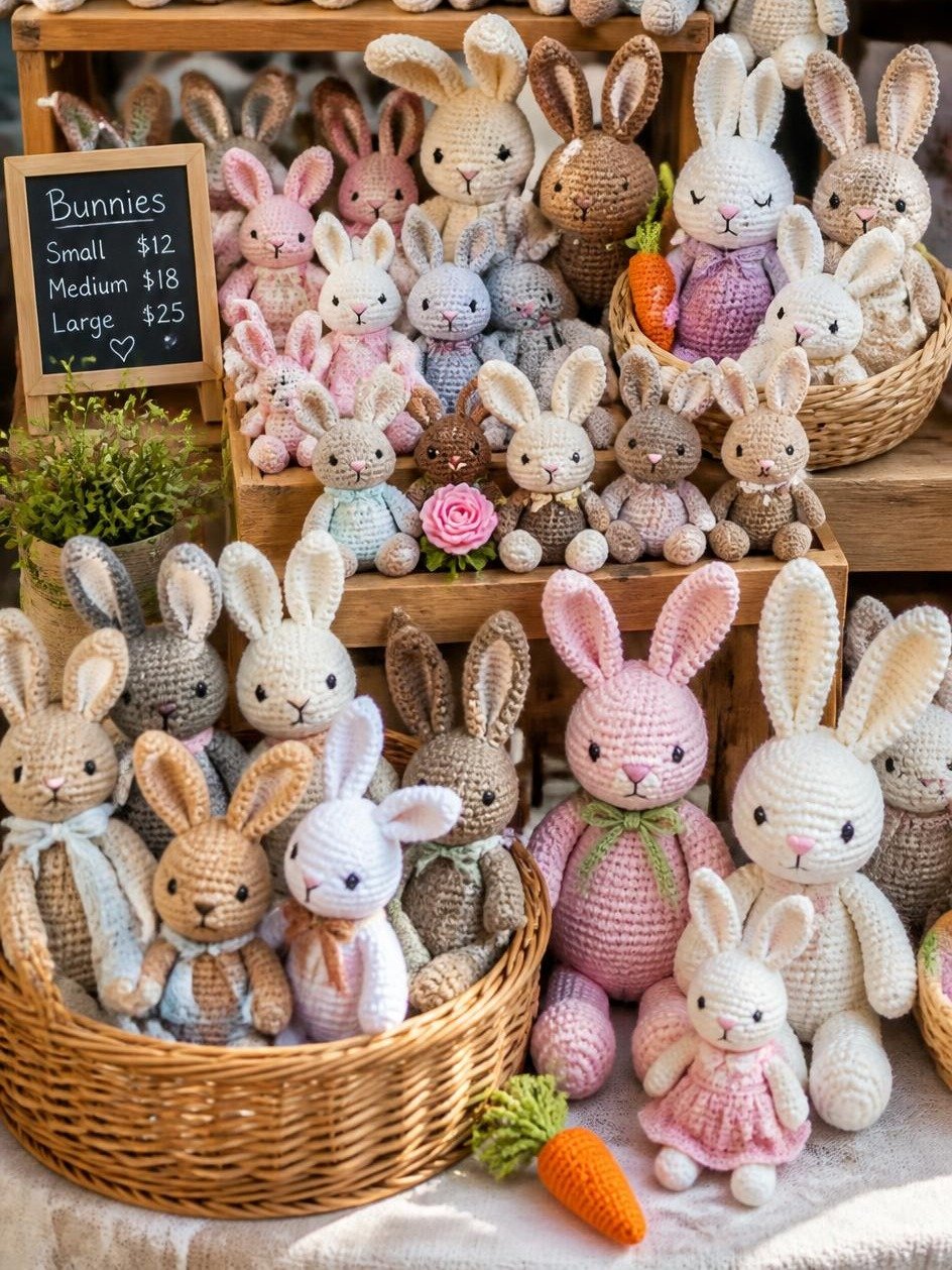 Huge 200 Bunny Amigurumi Crochet Patterns Bulk PDF | Beginner to Advanced Pack product image (8)