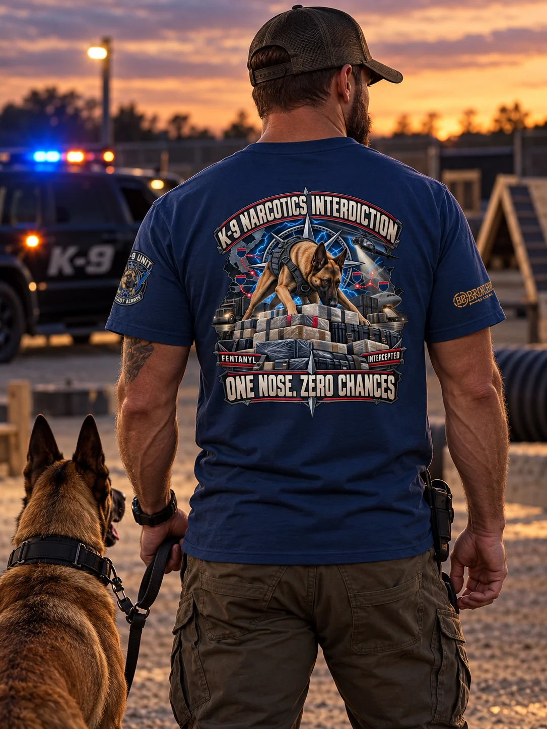 K9 Narcotics Shirt — One Nose, Zero Chances Tactical Unit Tee | Flat Out Broken™ product image (1)