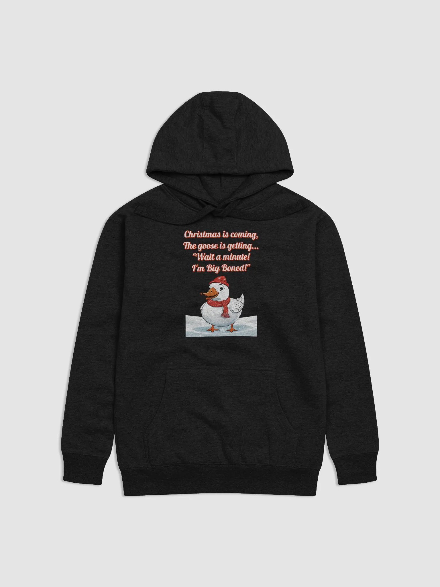 Wait A Minute! I'm Big Boned! Funny Christmas Hoodie product image (3)