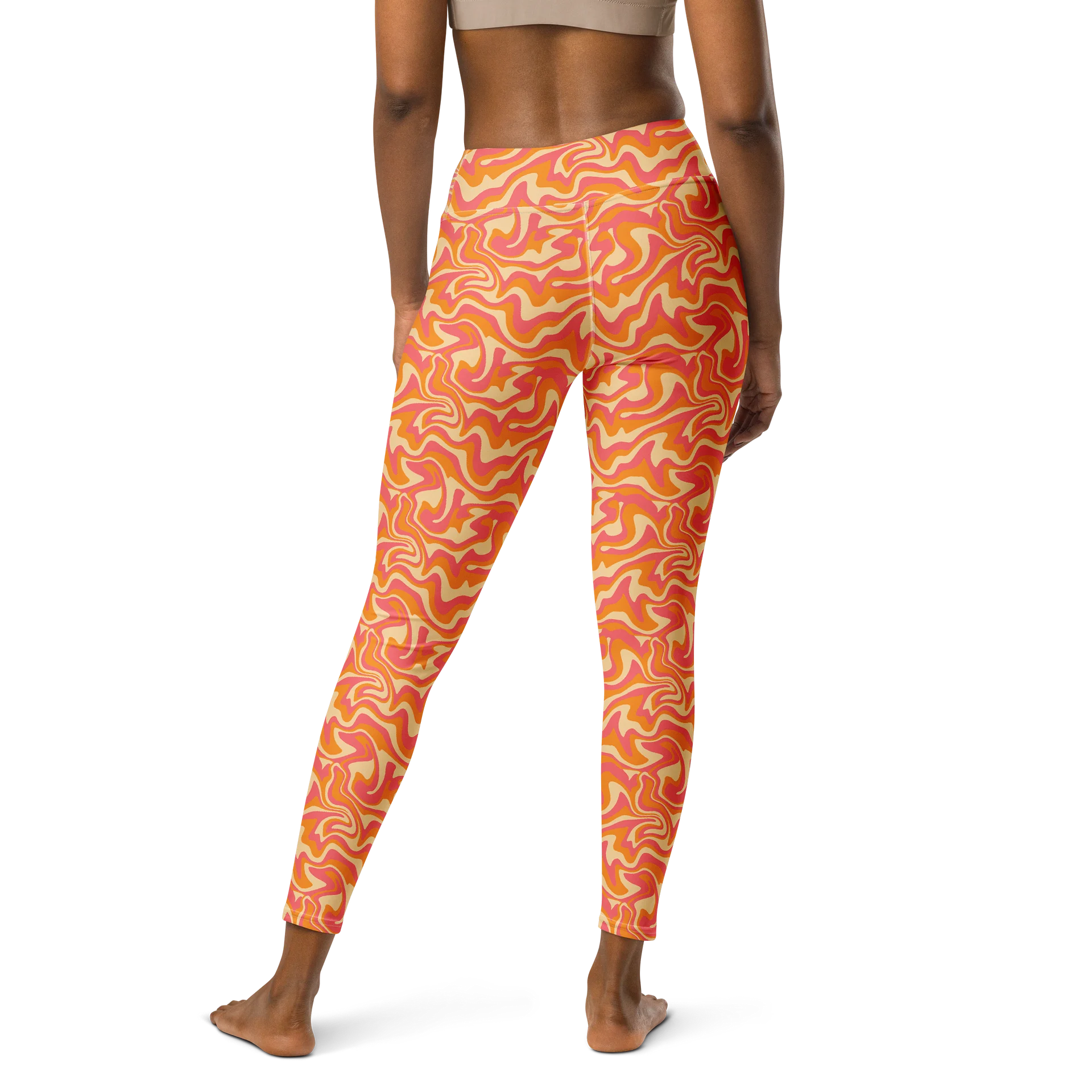 Stylish Groovy Hippie Aesthetic Yoga Leggings product image (2)