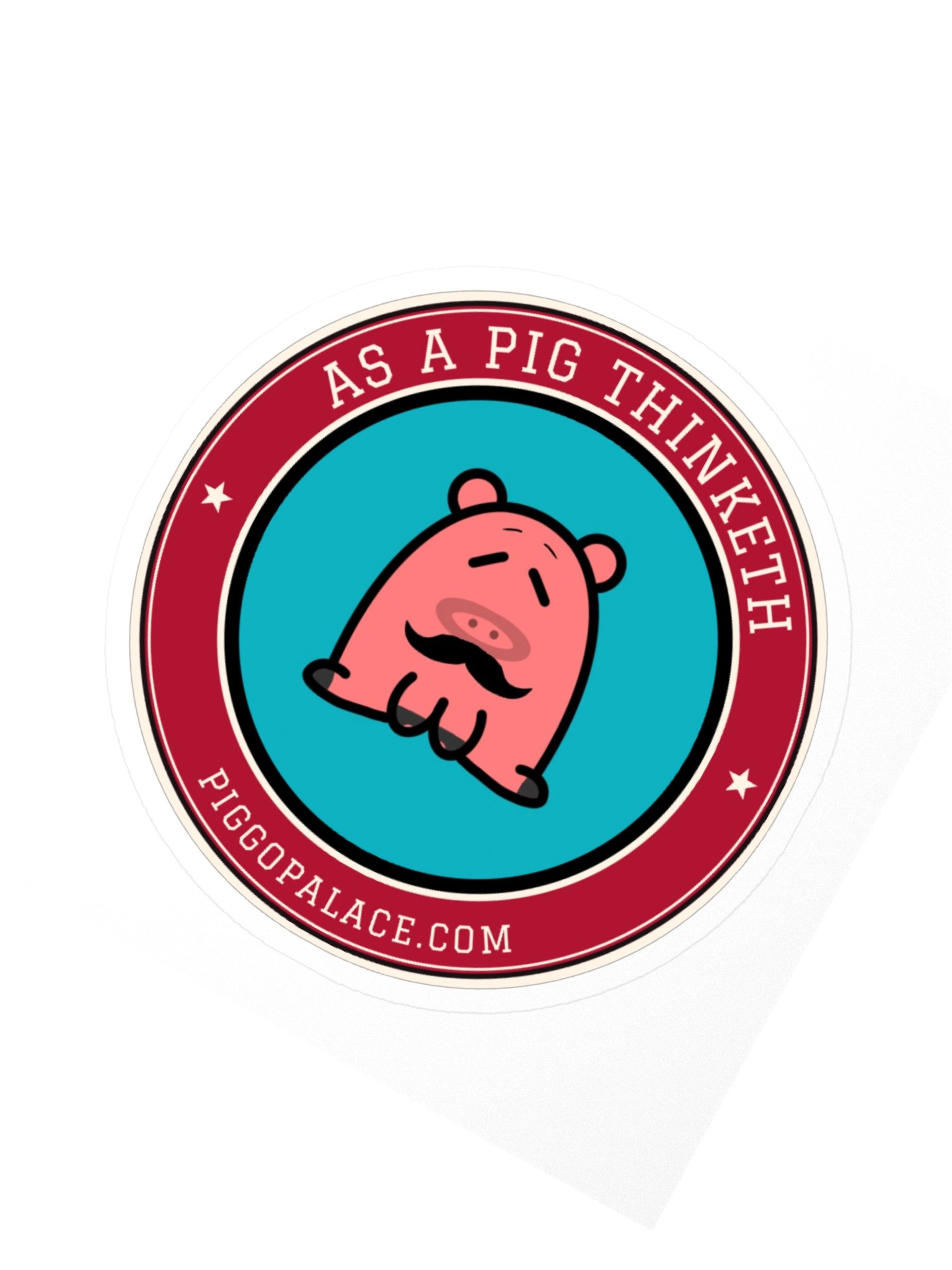 Fancy Piglet Sticker | As a Pig Thinketh product image (4)