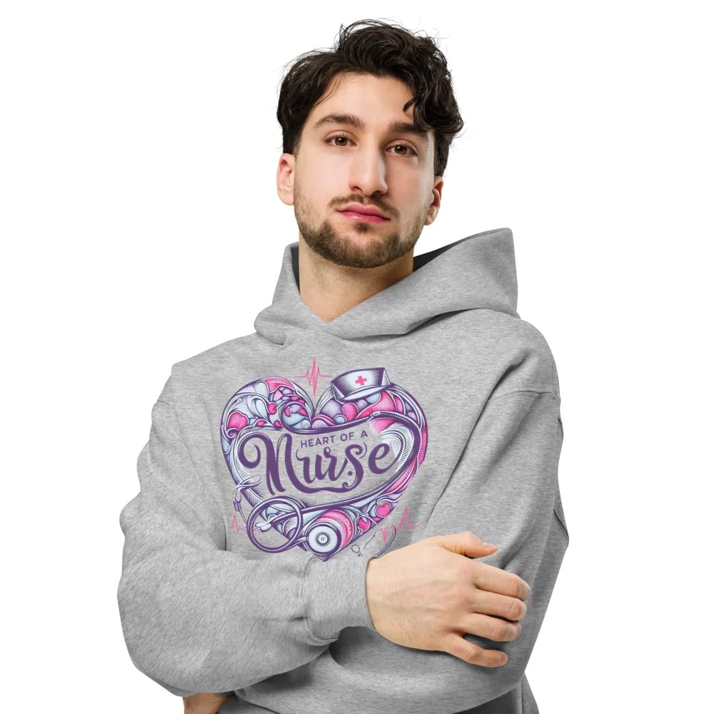 Nurse Heartbeat Oversized Hoodie product image (26)