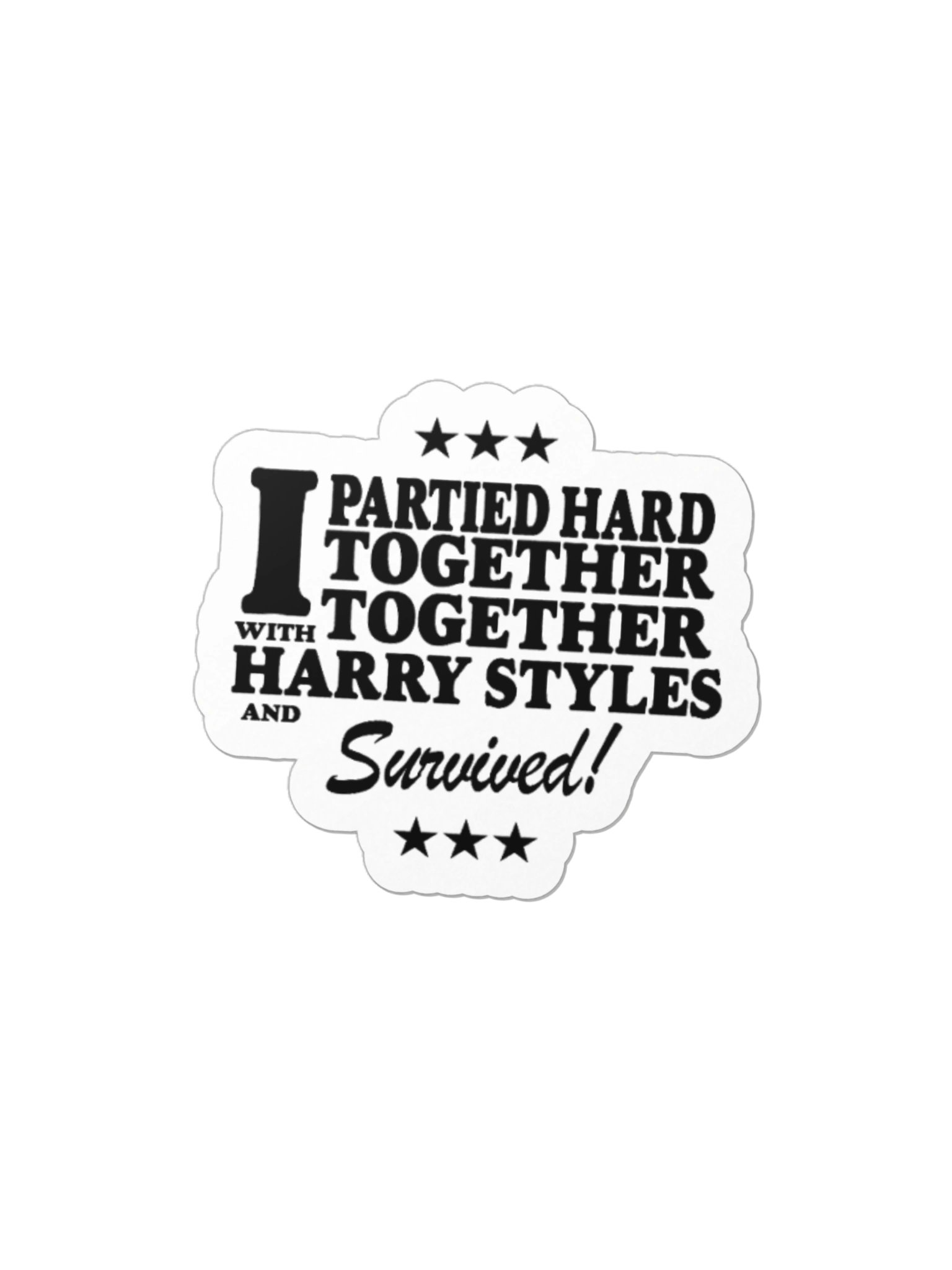 Partied Together Together Sticker product image (1)